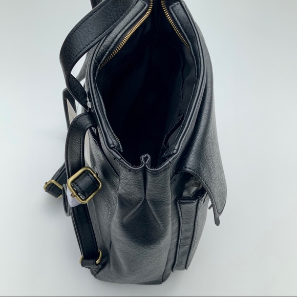 NWT RELIC by FOSSIL leather Brianna black backpack - Picture 8 of 14